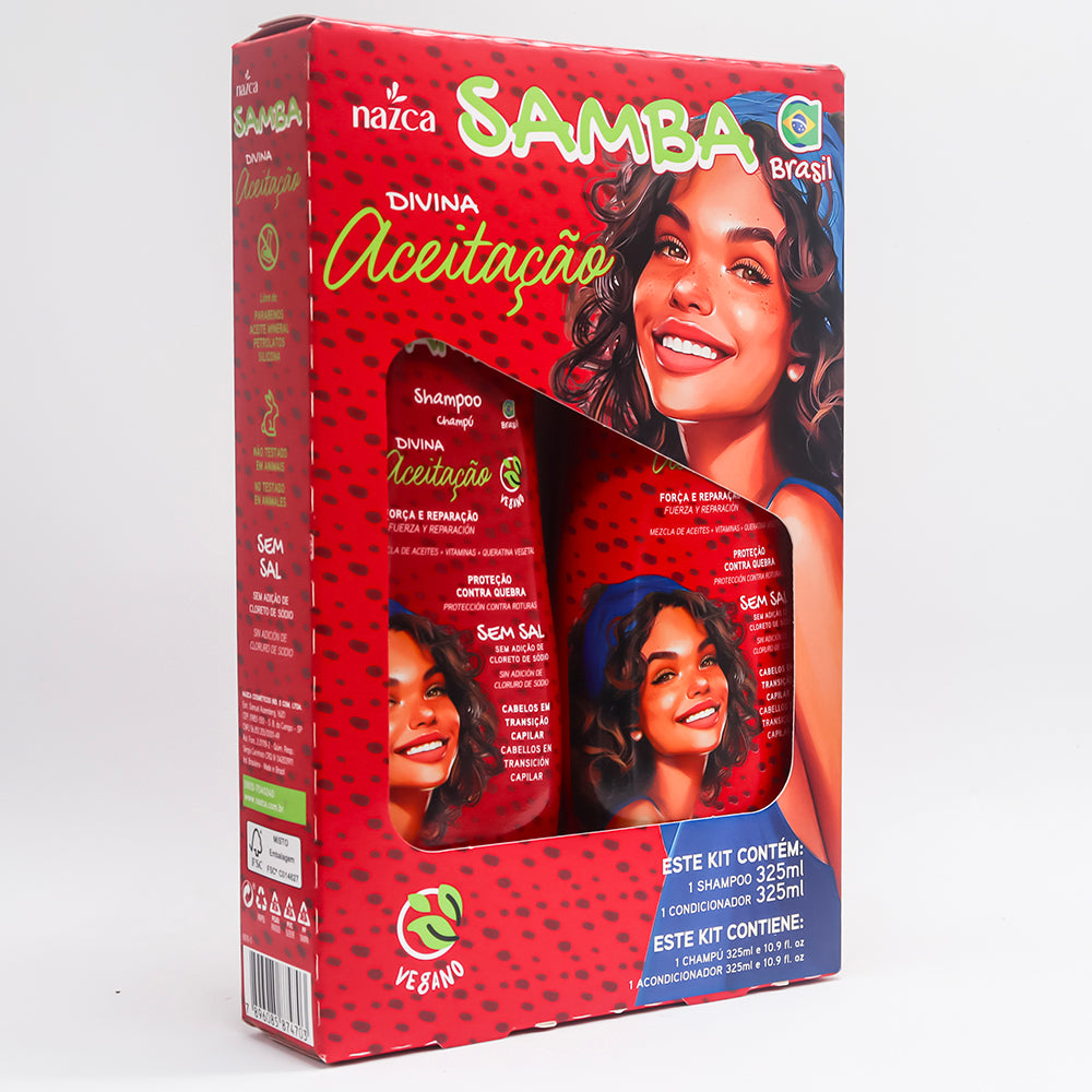 SET CAPILAR SHAMPOO Y ACONDICIONADOR SAMBA DIVINA ACEITA 325 ML 2PZA