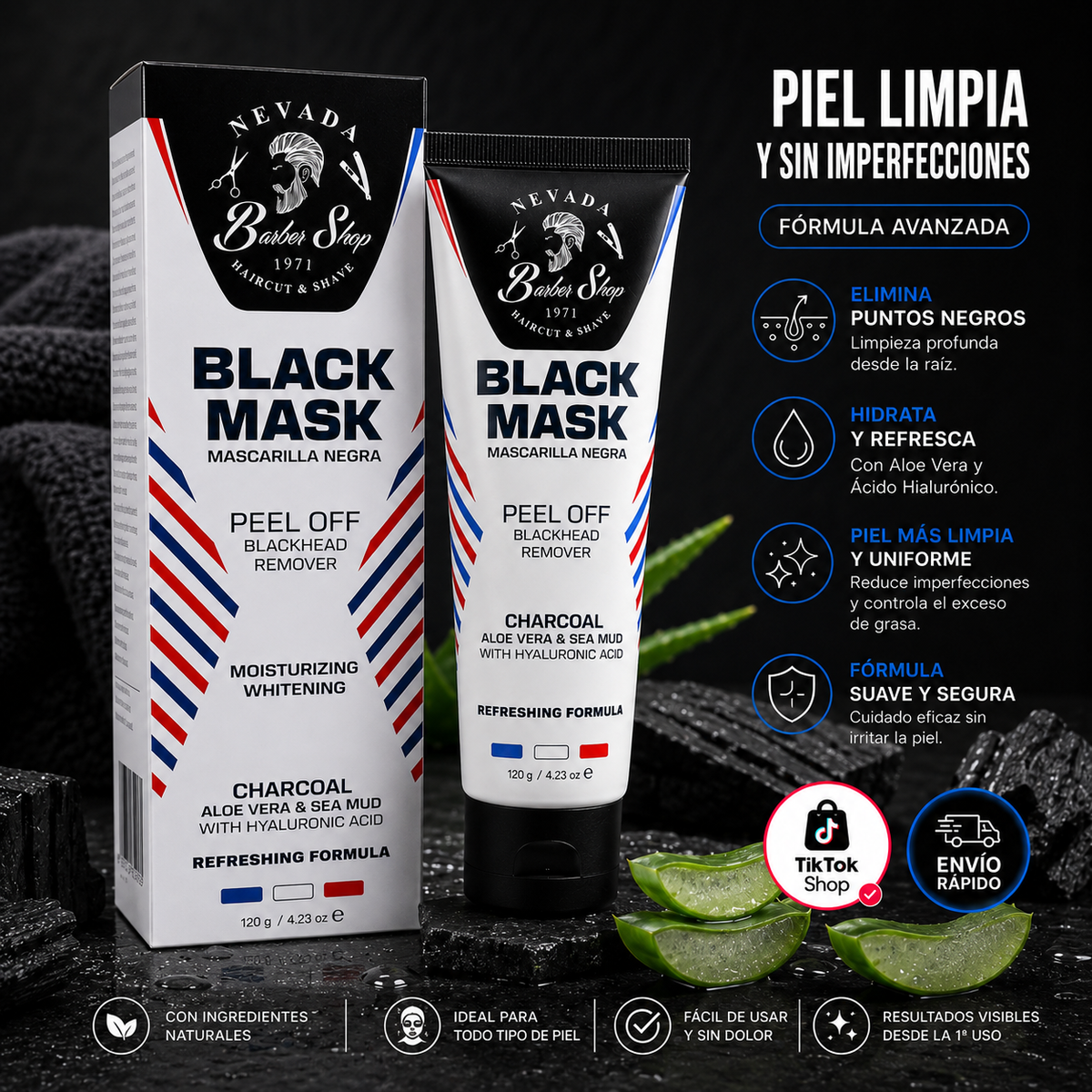 Mascarilla Negra Exfoliante – Remueve Puntos Negros