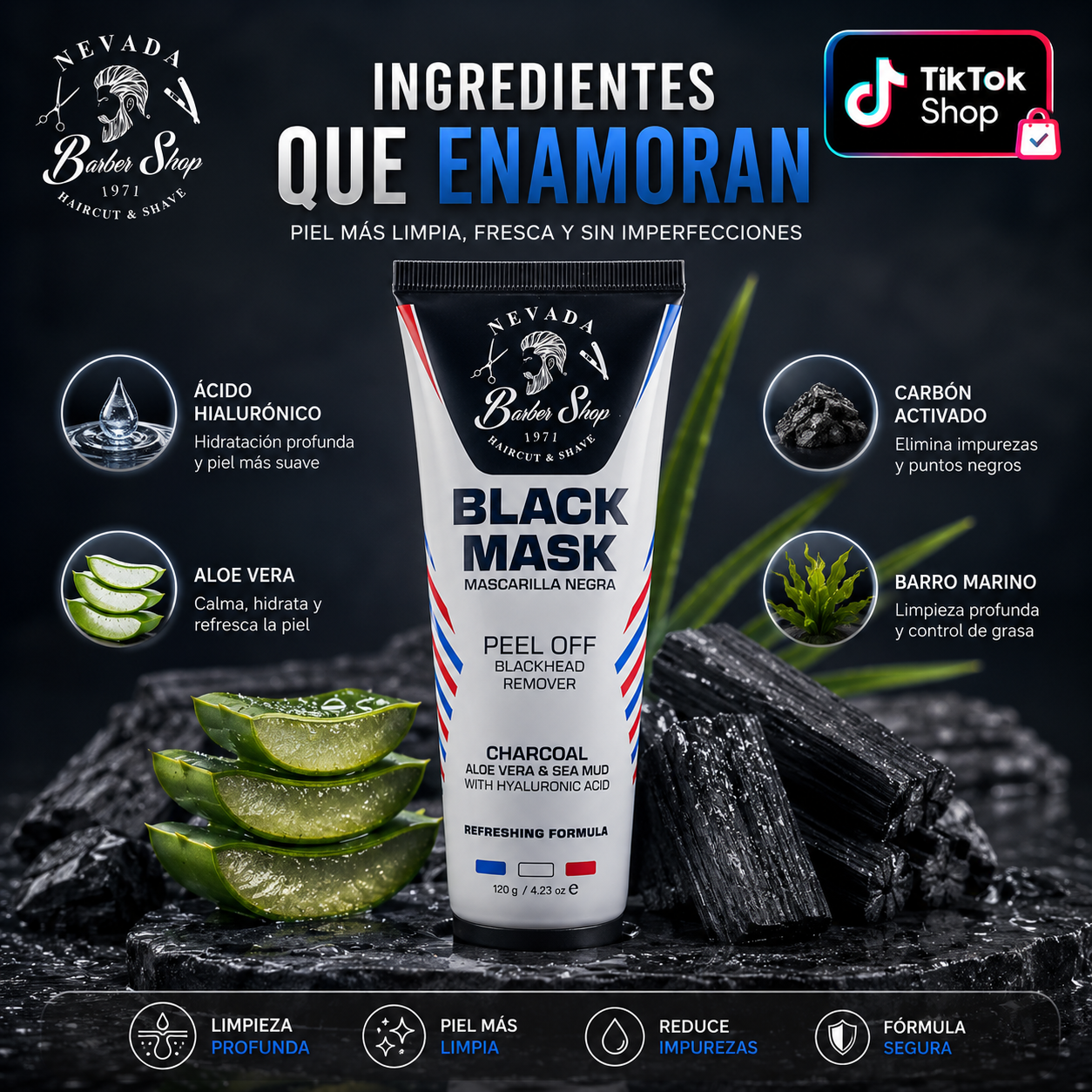 Mascarilla Negra Exfoliante – Remueve Puntos Negros