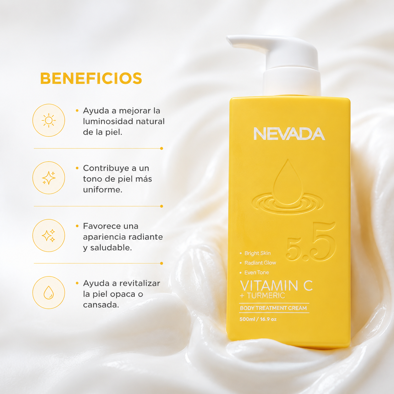 CREMA CORPORAL VITAMIN C + TURMERIC BODY 500ML