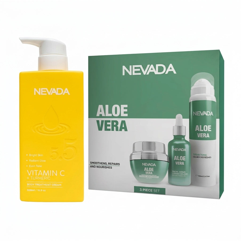 Ritual Facial y Corporal para el verano Crema corporal + Kit facial Aloe vera