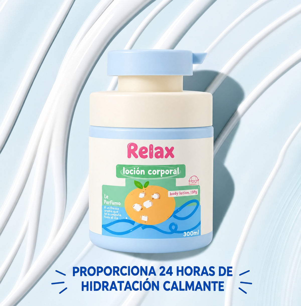 Crema corporal Relax, aroma Floral y Frutal
