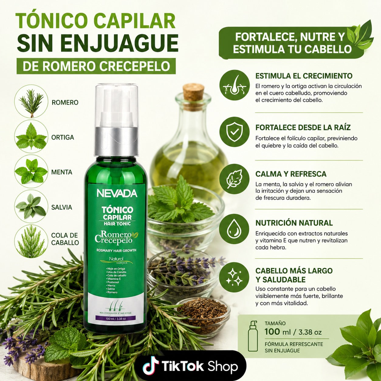 TONICO CAPILAR ROMERO CRECEPELO 100ML