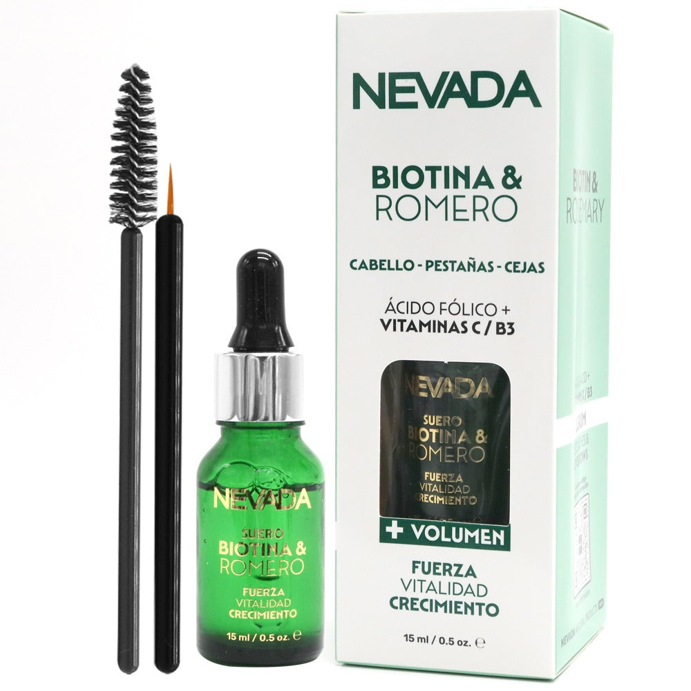 SERUM BIOTINA-ROMERO/ RICINO PARA PESTANAS Y CEJAS NEVADA NATURAL