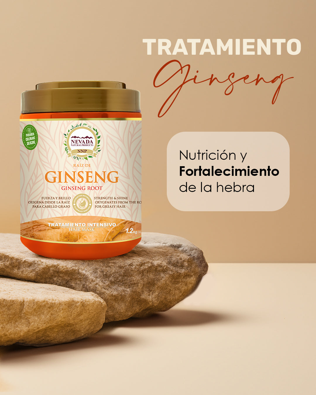 TRATAMIENTO NEVADA NATURAL GINSENG 1.2KG