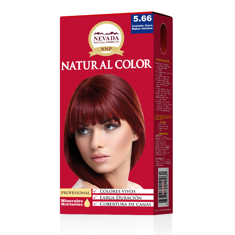 TINTE NEVADA NATURAL  5.66 C.CLARO ROJIZO PROFUNDO X 5 PCS