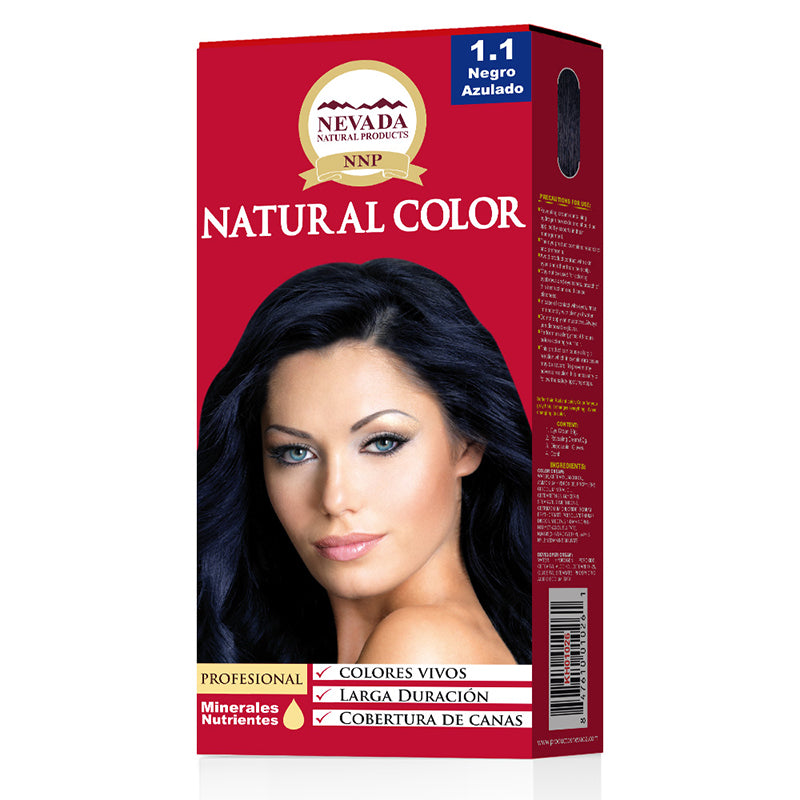 TINTE NEVADA NATURAL  1.10 NEGRO AZULADO X 5 PCS