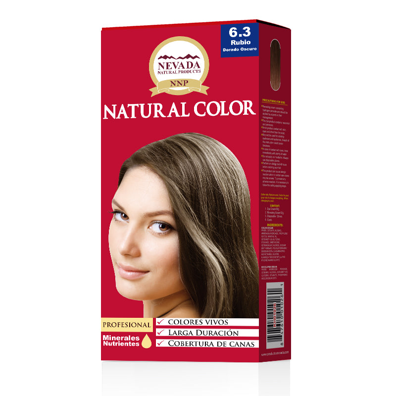 TINTE NEVADA NATURAL 6.30 RUBIO OSCURO DORADO X 5 PCS