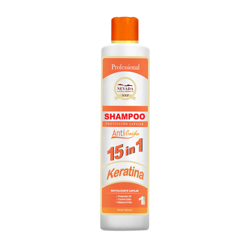 SHAMPOO  NEVADA NATURAL 15 EN 1 KERATINA 510ML