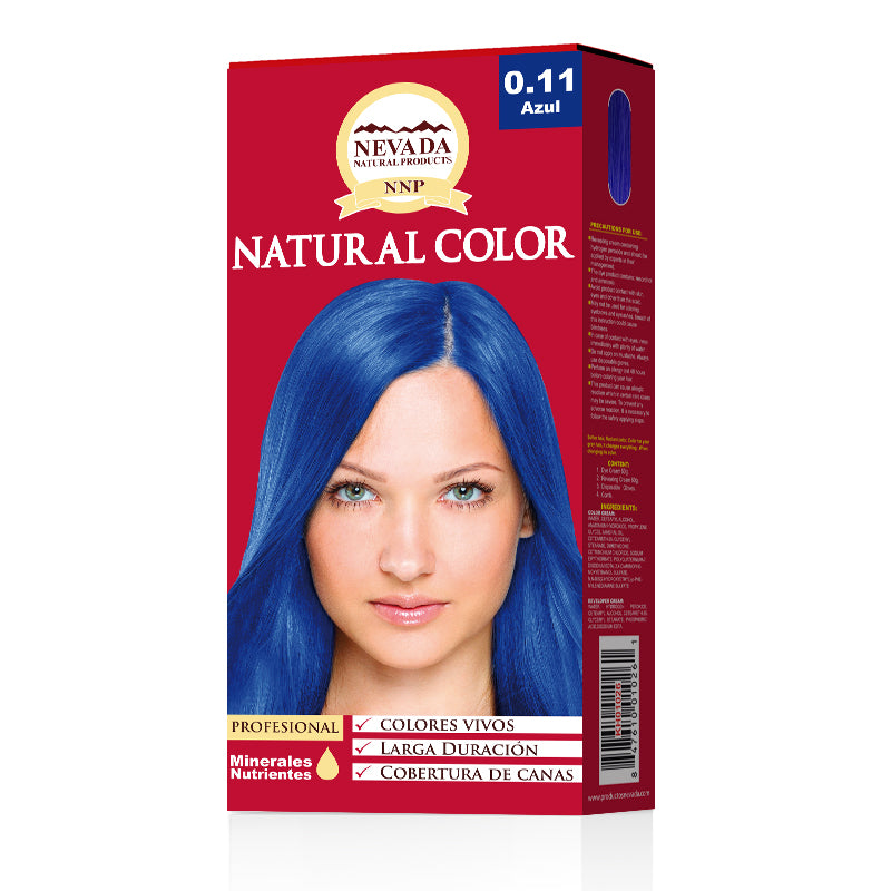 TINTE NEVADA NATURAL 0.11 AZUL X 5 PCS