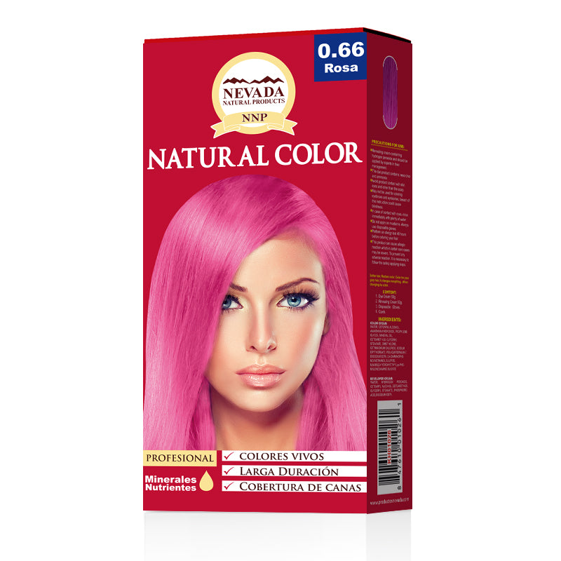 TINTE NEVADA NATURAL 0.65 ROSA X 5 PCS